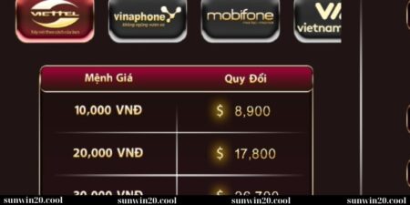 Nạp tiền Sunwin20 - Hướng dẫn gửi tiền thành công 100% 2 nạp tiền